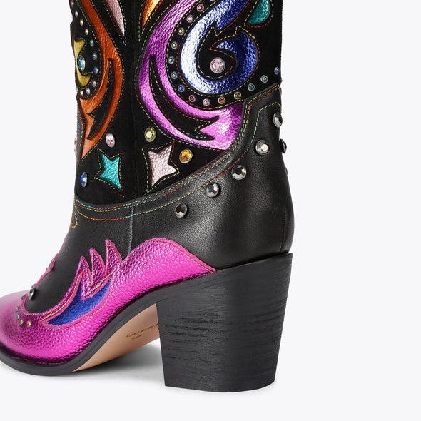 Colorful Mixed Cowboy Boots