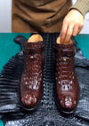 Men's original luxury crocodile leather boots