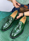 Men's luxury crocodile leather business shoes