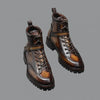 Tobacco luxury leather casual boots