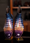 Colorful luxury leather casual boots