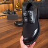 Men's swivel buckle comfortable breathable leather shoes