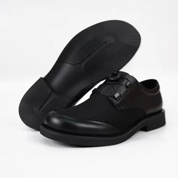 Men's swivel buckle comfortable breathable leather shoes