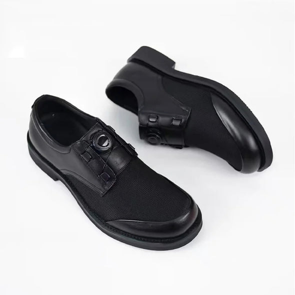 Men's swivel buckle comfortable breathable leather shoes