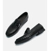 Italian genuine leather breathable woven casual shoes