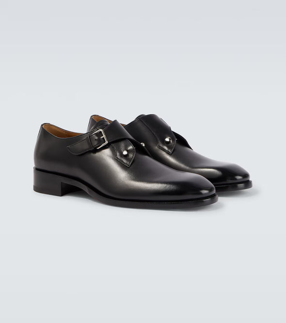 High-quality leather monk shoes