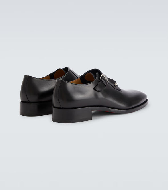 High-quality leather monk shoes