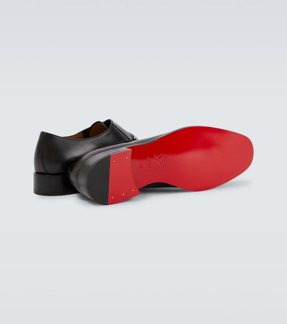 High-quality leather monk shoes