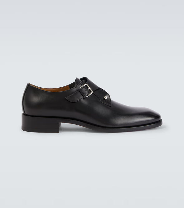 High-quality leather monk shoes