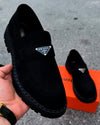 Italian luxury leather loafers