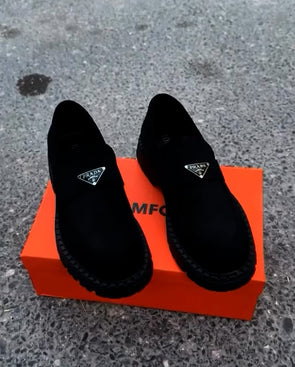 Italian luxury leather loafers