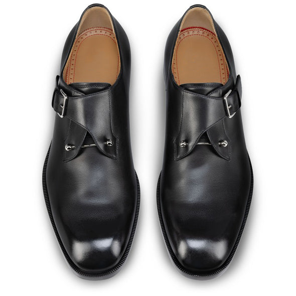 High-quality leather monk shoes
