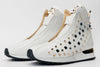 High-Top Black Spike Leather Women Sneaker