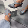 Rhinestone Sparkle Woven Cutout Sandals