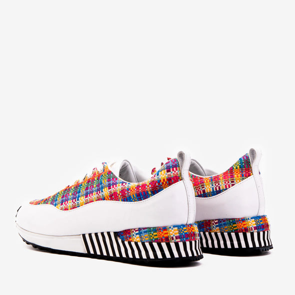 Multicolor Leather Women Sneaker