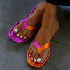 Color Block Flat Flip Flops