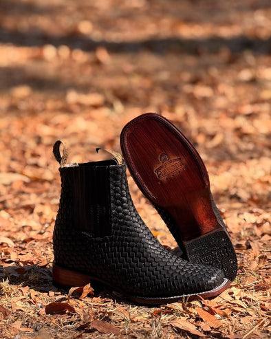 2025 Fashionable Woven Cowboy Boots