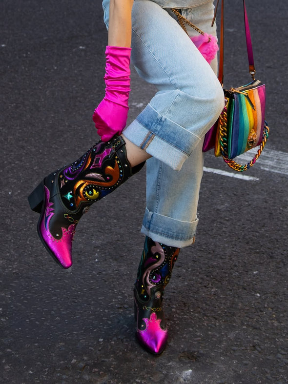 Colorful Mixed Cowboy Boots