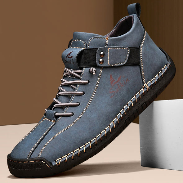 Men's Comfortable Handmade Leather Boots-B07