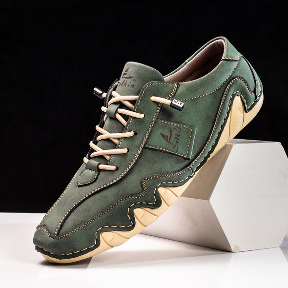 Men's Comfortable Handmade Leather Boots-B04