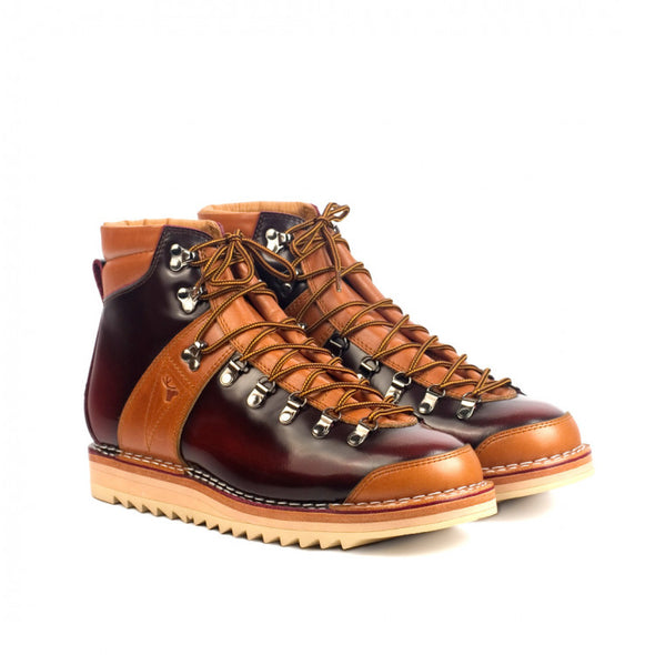 Italian handmade calf leather boots