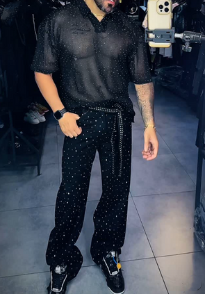 Men's Pop Black 2pc Set