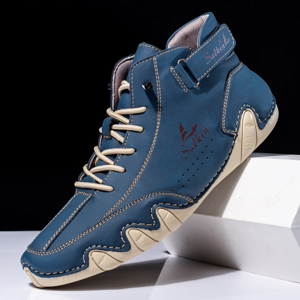 Men's Comfortable Handmade Leather Boots-B01