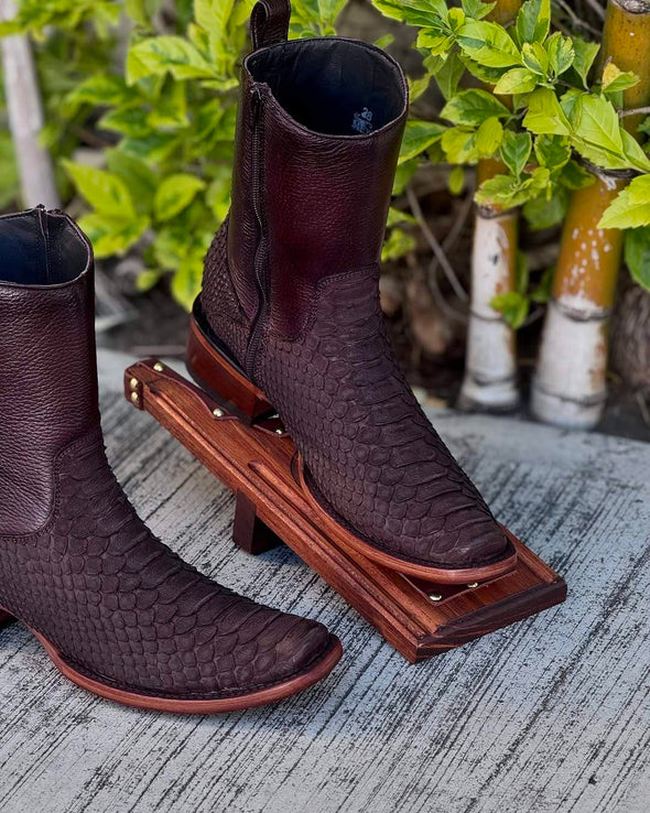 2025 Limited Time Return-Original Python Leather Cowboy Boots