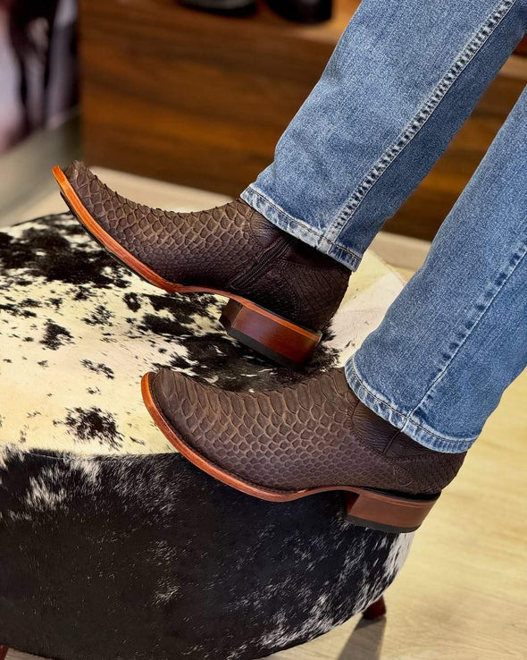 2025 Limited Time Return-Original Python Leather Cowboy Boots