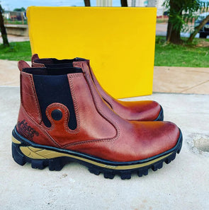 2025 Men's Waterproof Genuine Leather Casual Boots-cat
