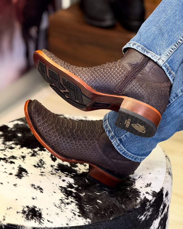 2025 Limited Time Return-Original Python Leather Cowboy Boots
