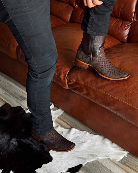 2025 Limited Time Return-Original Python Leather Cowboy Boots