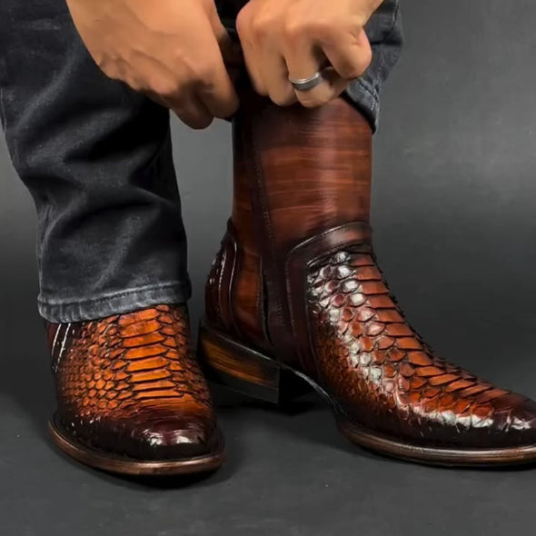 Color-polished Handmade Men's Shoes