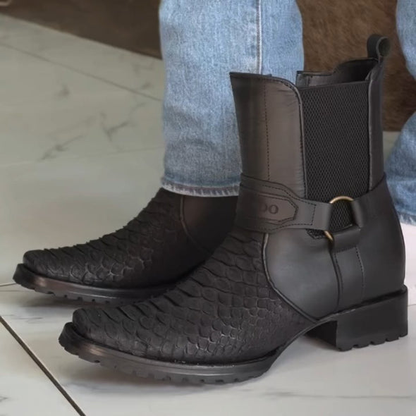 Men's Handmade Scale Boots